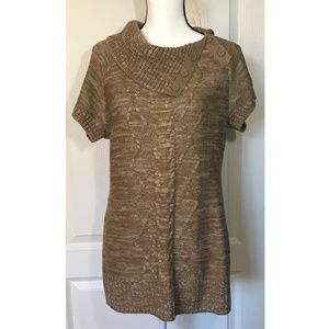 No Boundaries Camel Color Sweater Knit Top Size L